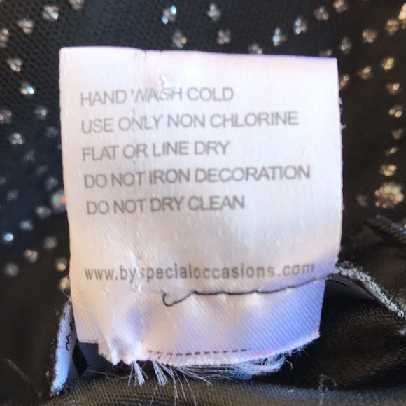 Love black tulle and satin look girl’s dress, sz 7 - Picture 6 of 8